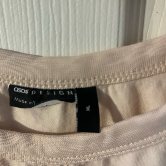 ASOS Blush Pink Skeleton Disco Top - Picture 3 of 4